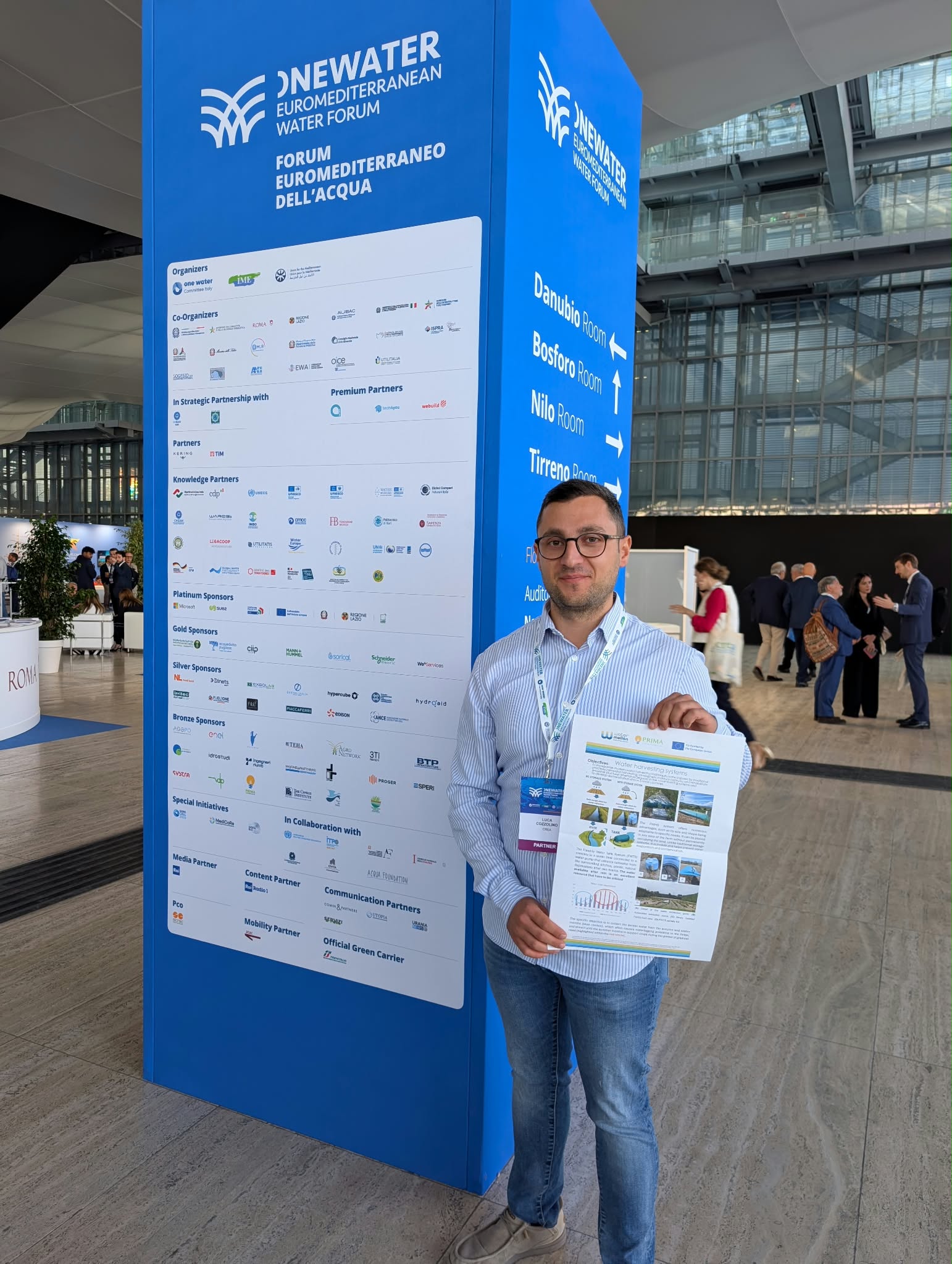 CREA IT présente des systèmes innovants de collecte de l’eau et de stockage flexible au EUROMED Water Forum 2026